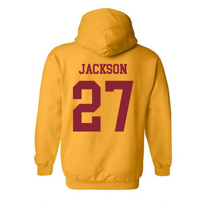Iowa State - NCAA Football : Jayden Jackson - Sports Shersey Hooded Sweatshirt-1