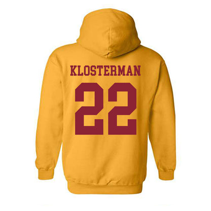 Iowa State - NCAA Football : John Klosterman - Sports Shersey Hooded Sweatshirt