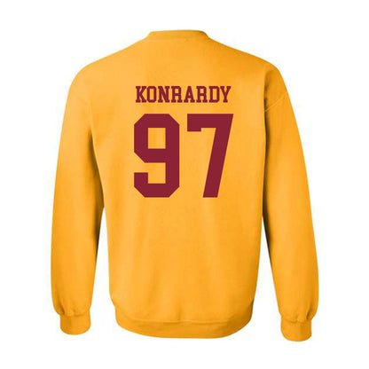 Iowa State - NCAA Football : Kyle Konrardy - Sports Shersey Crewneck Sweatshirt