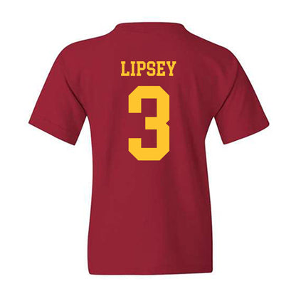 Iowa State - NCAA Men's Basketball : Tamin Lipsey - Sports Shersey Youth T-Shirt-1