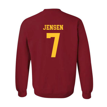 Iowa State - NCAA Women's Basketball : Freya Jensen - Sports Shersey Crewneck Sweatshirt-1