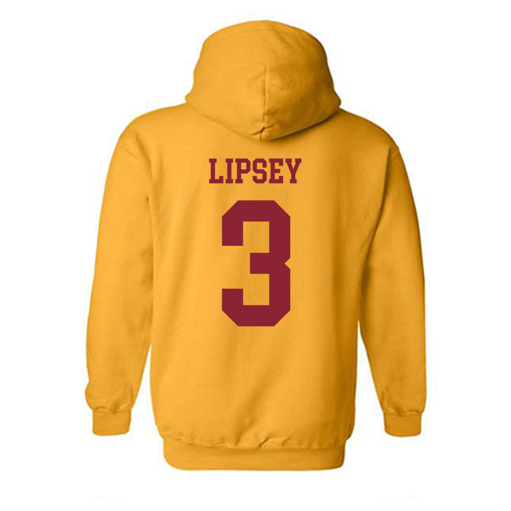 Iowa State - NCAA Men's Basketball : Tamin Lipsey - Sports Shersey Hooded Sweatshirt-1