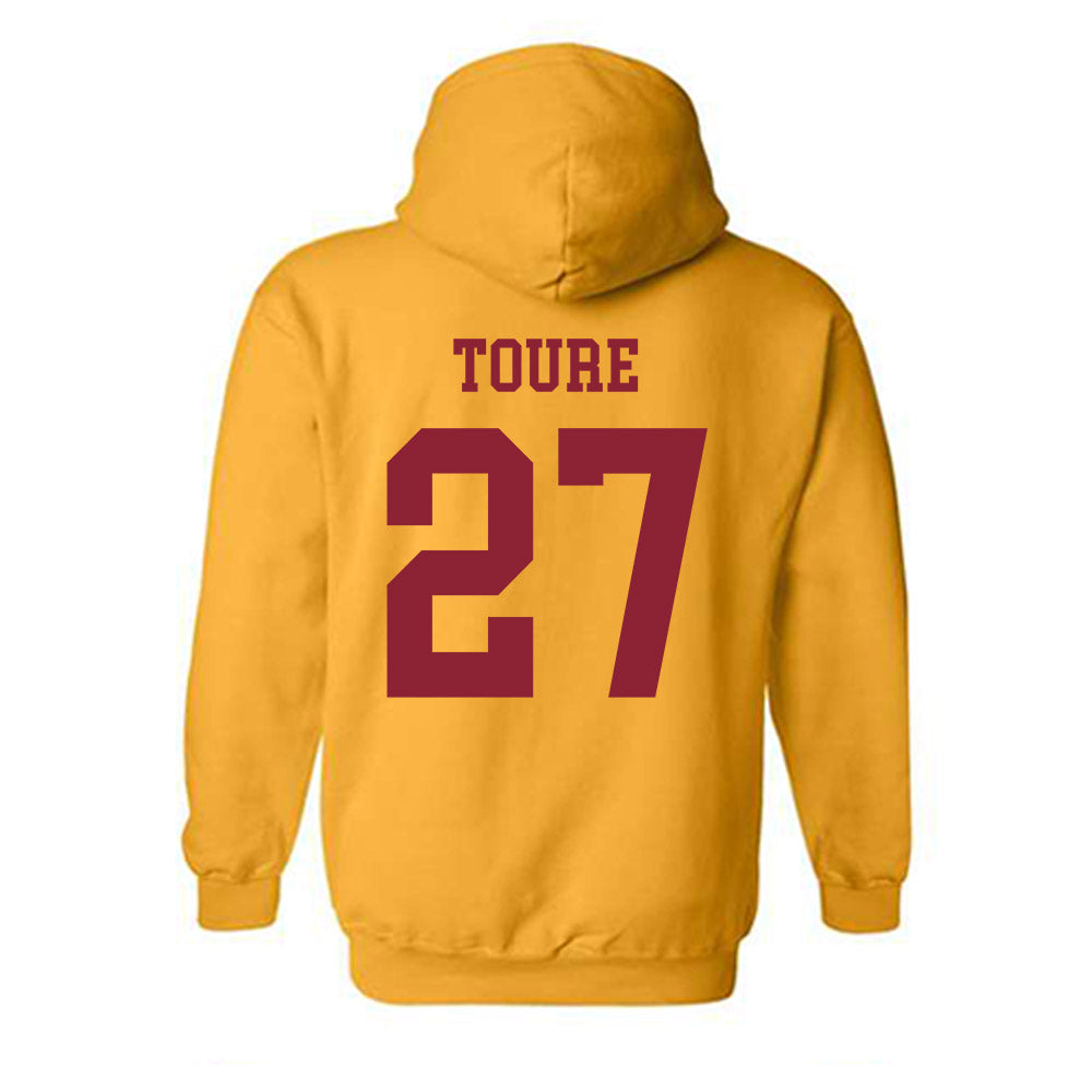 Iowa State - NCAA Men's Basketball : Killyan Toure - Sports Shersey Hooded Sweatshirt-1