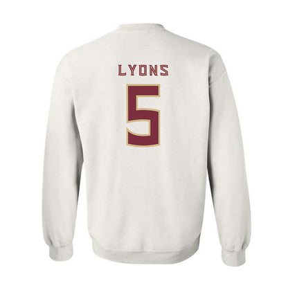 FSU - NCAA Football : Daniel Lyons - Replica Shersey Crewneck Sweatshirt-1