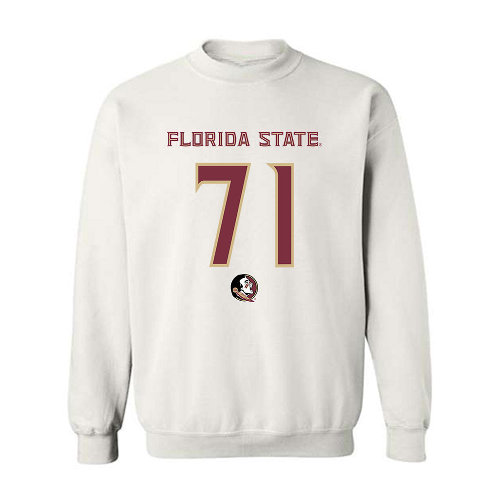 FSU - NCAA Football : JaElyne Matthews - Replica Shersey Crewneck Sweatshirt-0