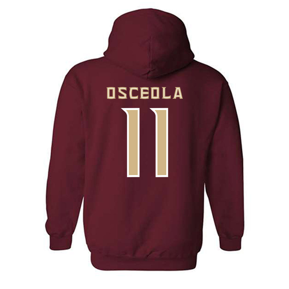 FSU - NCAA Men's Basketball : Xavier Osceola - Replica Shersey Hooded Sweatshirt-1