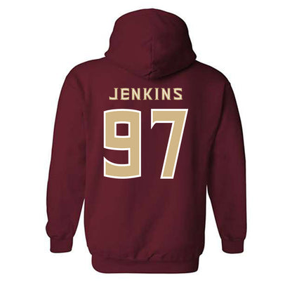 FSU - NCAA Football : Jayson Jenkins - Replica Shersey Hooded Sweatshirt-1