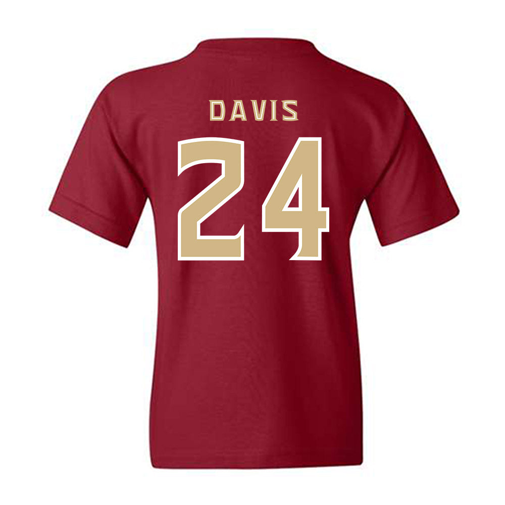 FSU - NCAA Women's Basketball : Pania Davis - Replica Shersey Youth T-Shirt-1