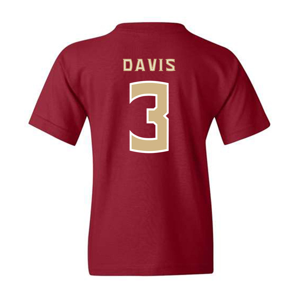 FSU - NCAA Football : Kam Davis - Youth T-Shirt