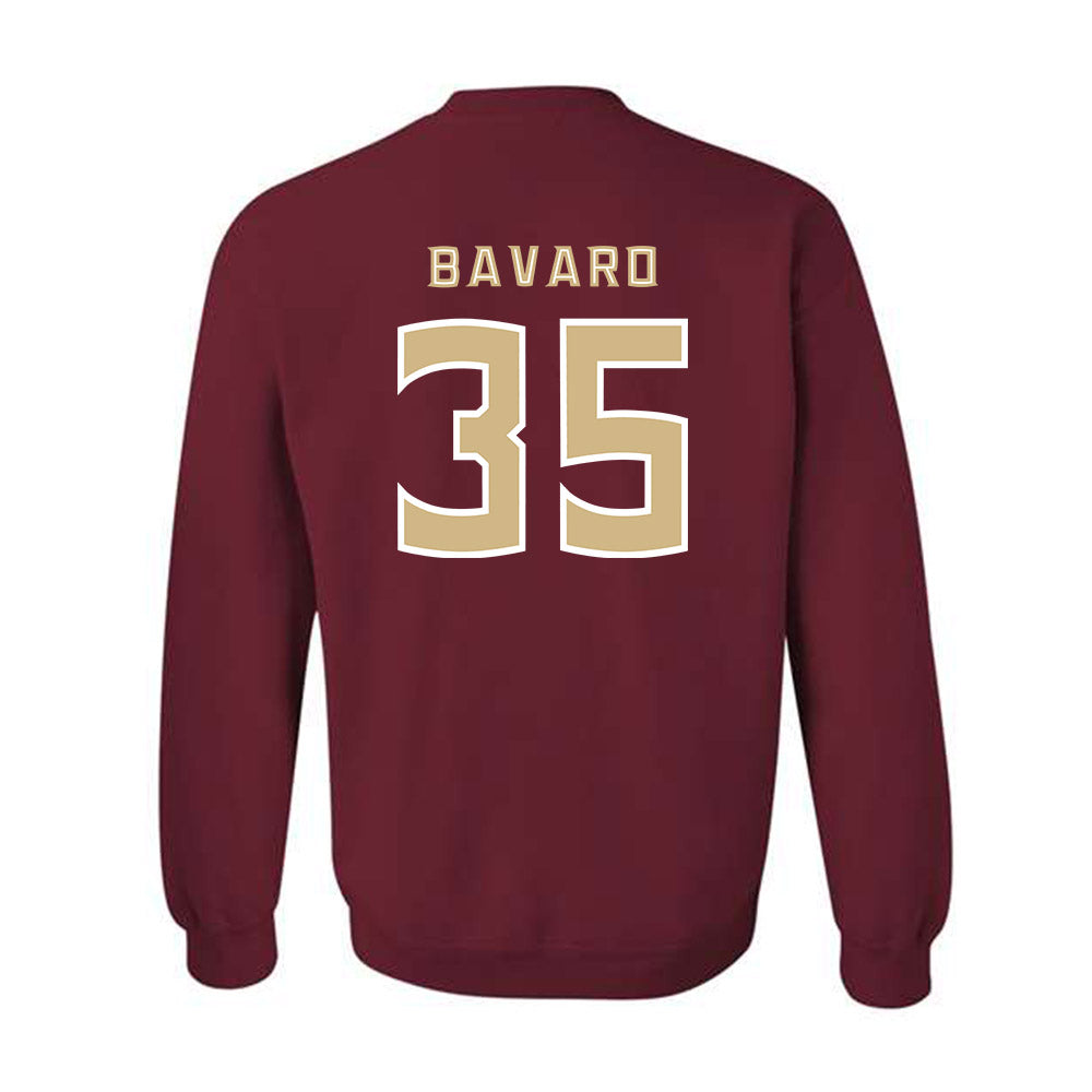 FSU - NCAA Baseball : Will Bavaro - Replica Shersey Crewneck Sweatshirt-1