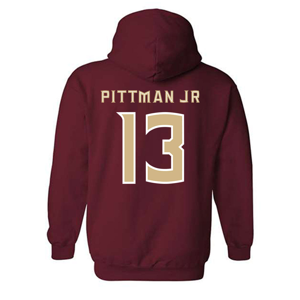FSU - NCAA Football : Randy Pittman Jr - Replica Shersey Hooded Sweatshirt-1