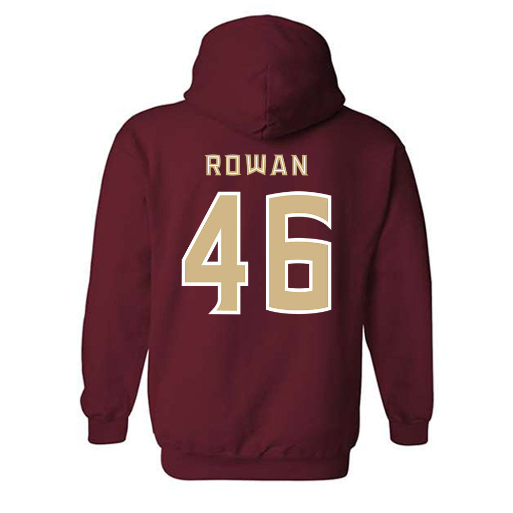 FSU - NCAA Baseball : Hudson Rowan - Replica Shersey Hooded Sweatshirt