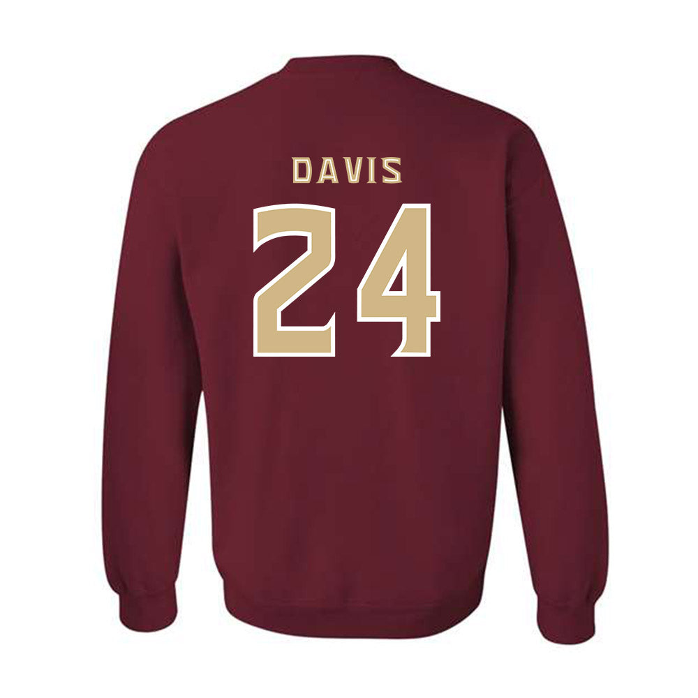 FSU - NCAA Women's Basketball : Pania Davis - Replica Shersey Crewneck Sweatshirt-1