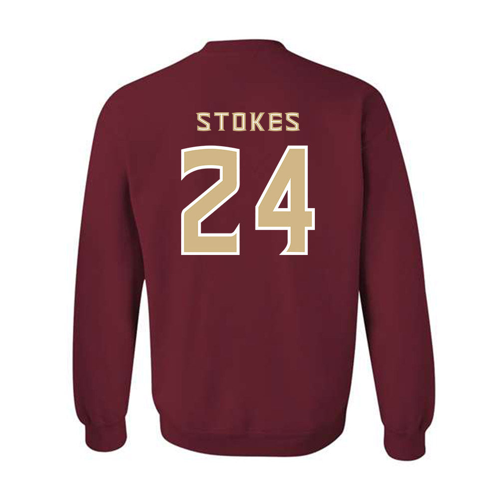 FSU - NCAA Baseball : Cole Stokes - Replica Shersey Crewneck Sweatshirt-1