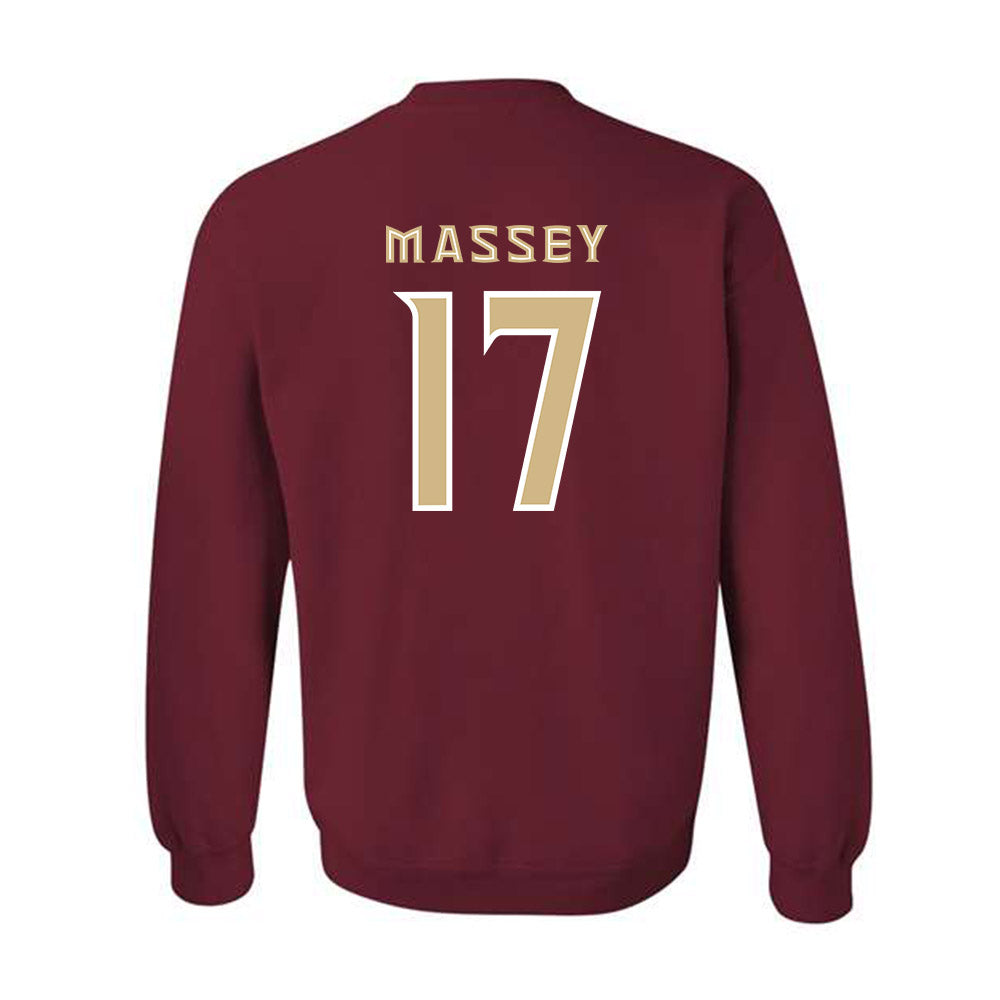 FSU - NCAA Beach Volleyball : Myriah Massey - Replica Shersey Crewneck Sweatshirt
