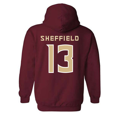 FSU - NCAA Baseball : Noah Sheffield - Replica Shersey Hooded Sweatshirt