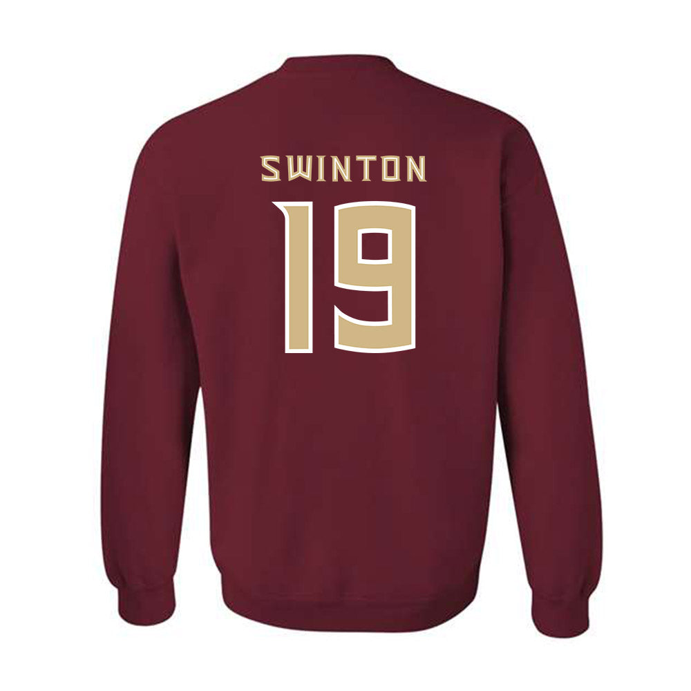 FSU - NCAA Men's Basketball : AJ Swinton - Replica Shersey Crewneck Sweatshirt-1