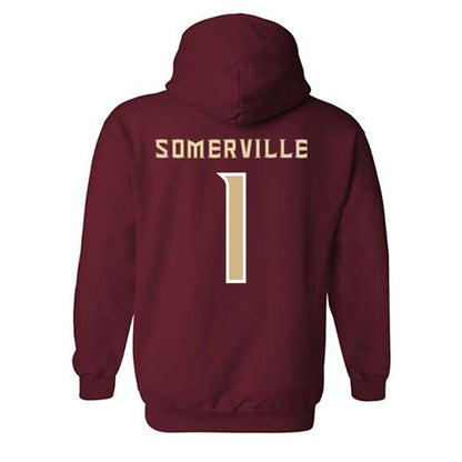 FSU - NCAA Men's Basketball : Martin Somerville - Replica Shersey Hooded Sweatshirt-1