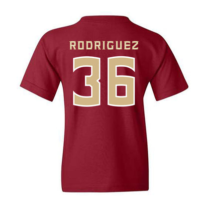 FSU - NCAA Baseball : Mookie Rodriguez - Replica Shersey Youth T-Shirt-1
