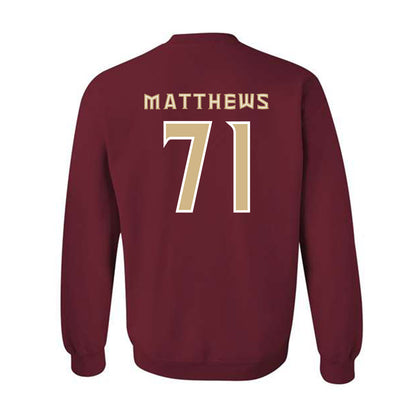 FSU - NCAA Football : JaElyne Matthews - Replica Shersey Crewneck Sweatshirt-1