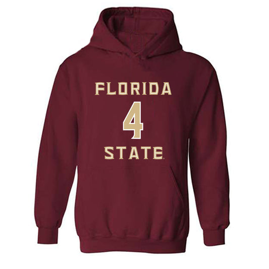 FSU - NCAA Men's Basketball : Jason Simpson - Replica Shersey Hooded Sweatshirt