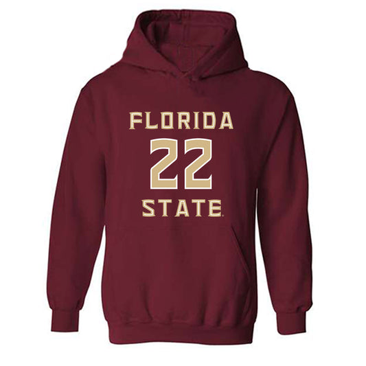 FSU - NCAA Baseball : Blaydon Plain - Replica Shersey Hooded Sweatshirt