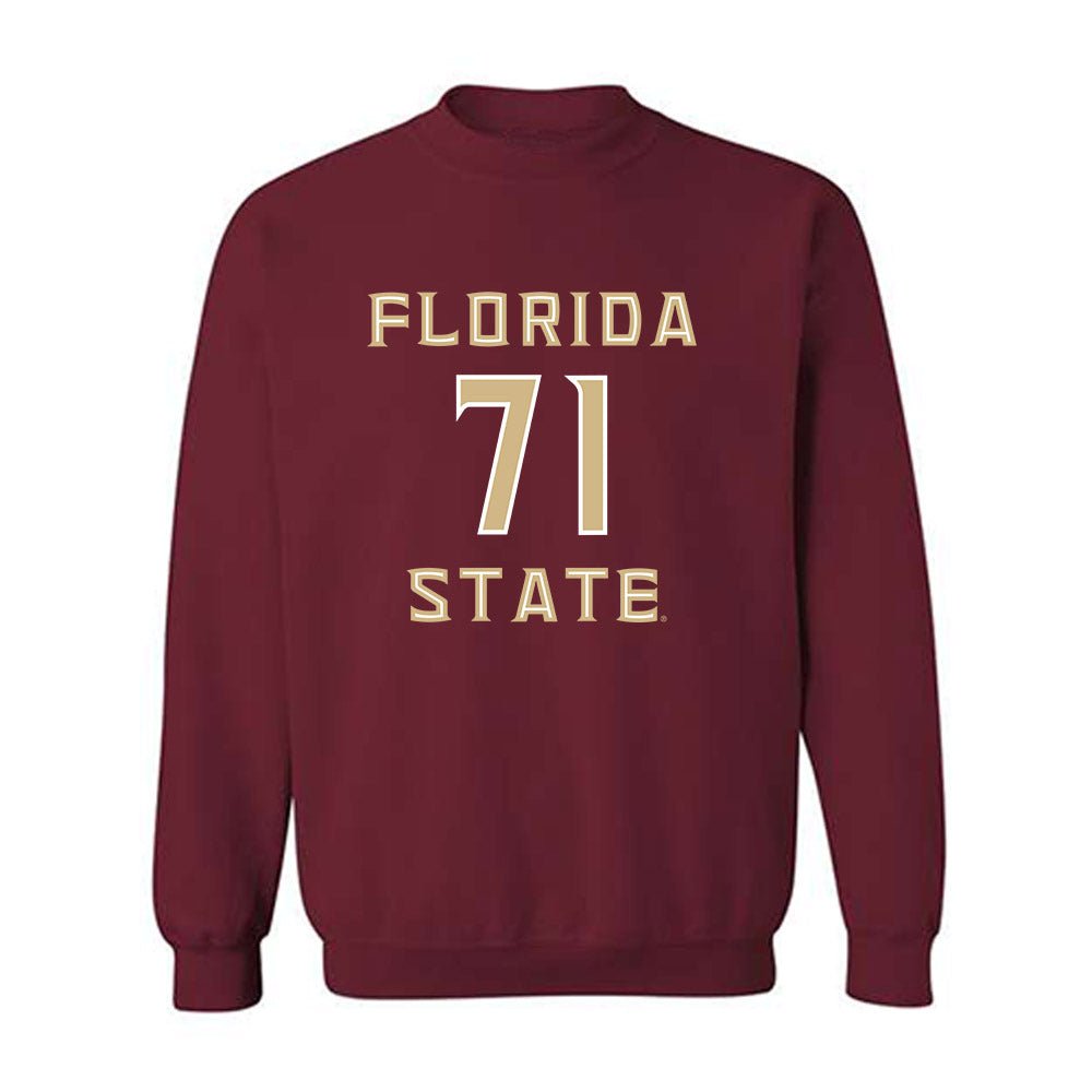 FSU - NCAA Football : JaElyne Matthews - Replica Shersey Crewneck Sweatshirt-0