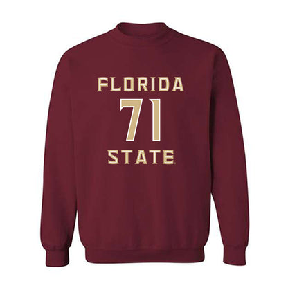 FSU - NCAA Football : JaElyne Matthews - Replica Shersey Crewneck Sweatshirt-0