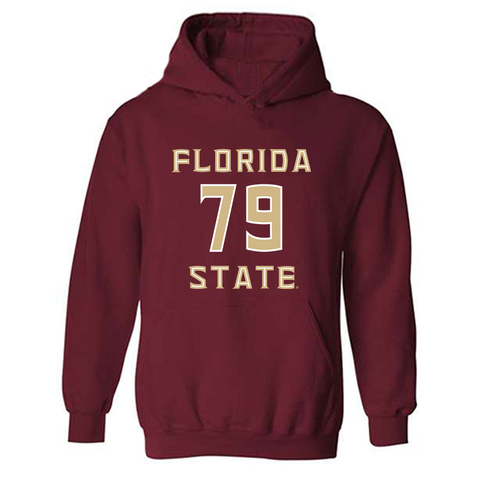 FSU - NCAA Football : Lucas Simmons - Replica Shersey Hooded Sweatshirt