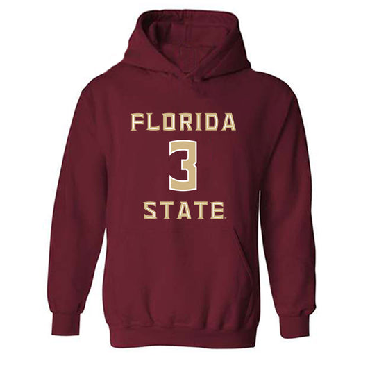 FSU - NCAA Football : Kam Davis - Replica Shersey Hooded Sweatshirt