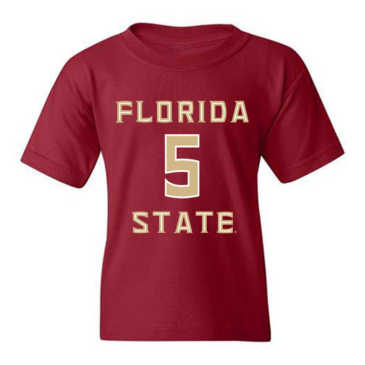 FSU - NCAA Baseball : Chase Williams - Replica Shersey Youth T-Shirt-0