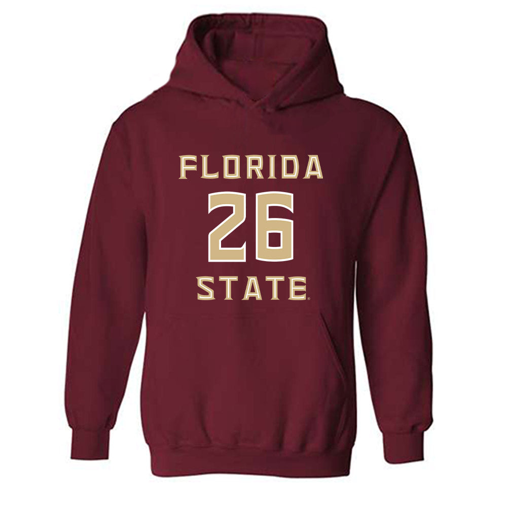 FSU - NCAA Baseball : Eli Putnam - Replica Shersey Hooded Sweatshirt-0