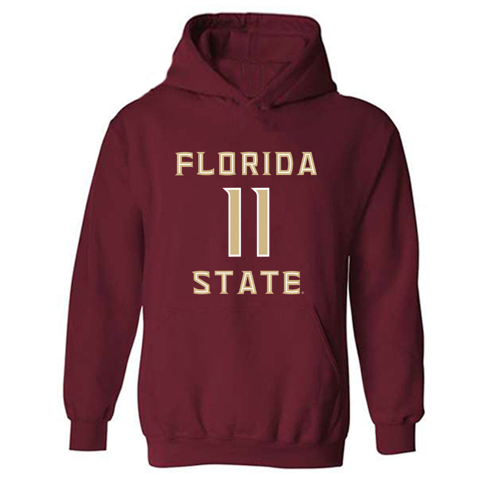 FSU - NCAA Women's Basketball : Sydney Bowles - Replica Shersey Hooded Sweatshirt