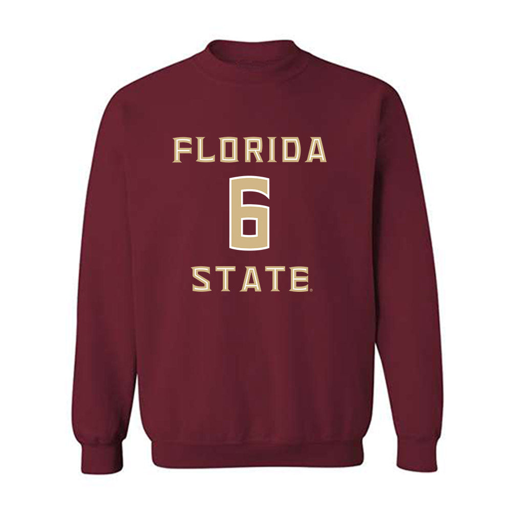 FSU - NCAA Beach Volleyball : Kenzie Hultquist - Replica Shersey Crewneck Sweatshirt-0