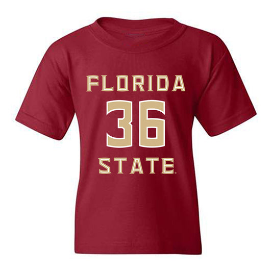 FSU - NCAA Baseball : Mookie Rodriguez - Replica Shersey Youth T-Shirt-0