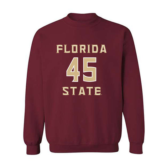 FSU - NCAA Baseball : Evan Chrest - Replica Shersey Crewneck Sweatshirt-0