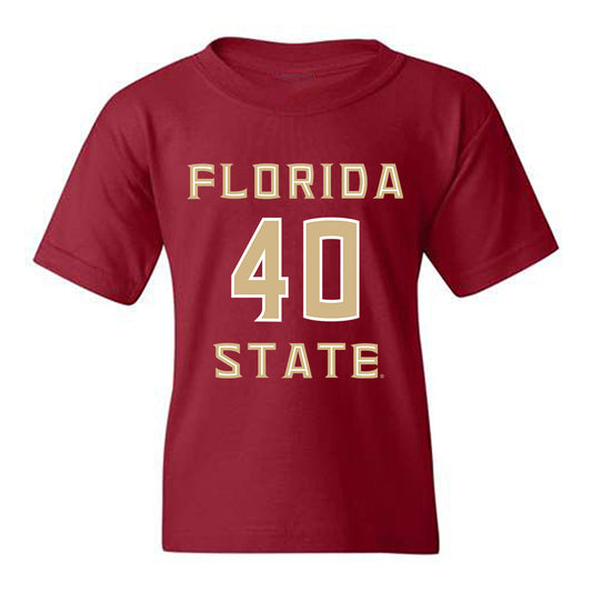 FSU - NCAA Baseball : Brodie Purcell - Replica Shersey Youth T-Shirt-0