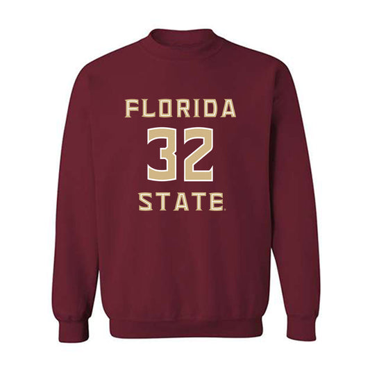 FSU - NCAA Baseball : Joshua Reiter - Replica Shersey Crewneck Sweatshirt-0