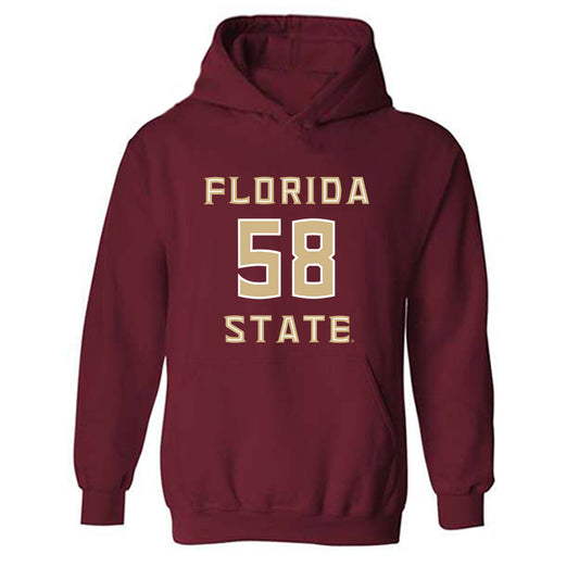 FSU - NCAA Football : Luke Francis Junior - Replica Shersey Hooded Sweatshirt-0