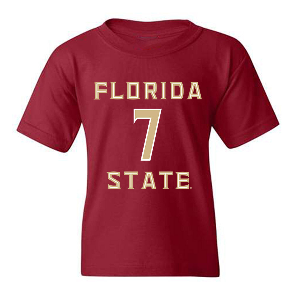 FSU - NCAA Baseball : Wes Mendes - Replica Shersey Youth T-Shirt-0