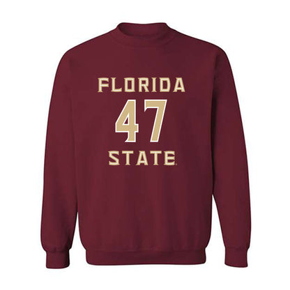 FSU - NCAA Baseball : Rhett Vaughn - Replica Shersey Crewneck Sweatshirt