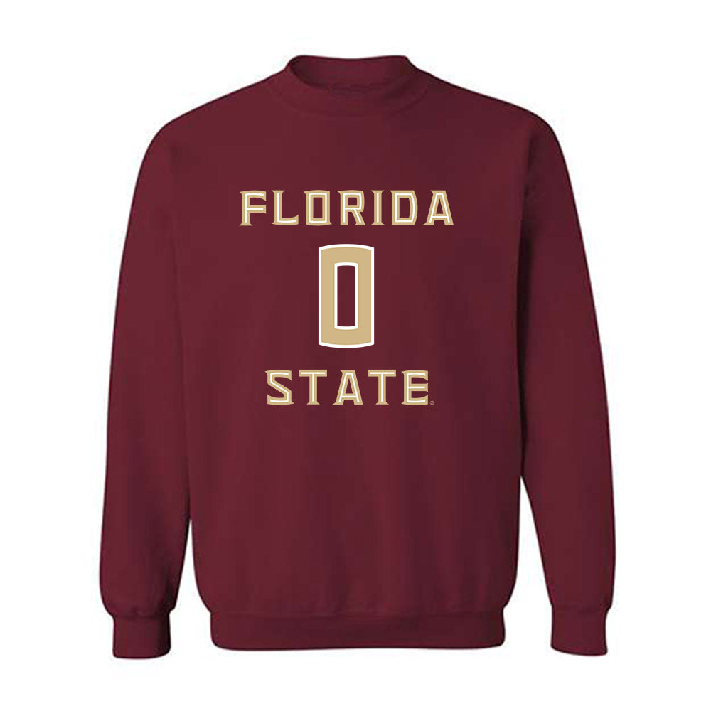 FSU - NCAA Men's Basketball : Maximo Garcia-Plata - Replica Shersey Crewneck Sweatshirt-0