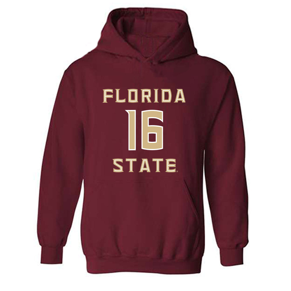 FSU - NCAA Women's Soccer : Sophia Nguyen - Replica Shersey Hooded Sweatshirt