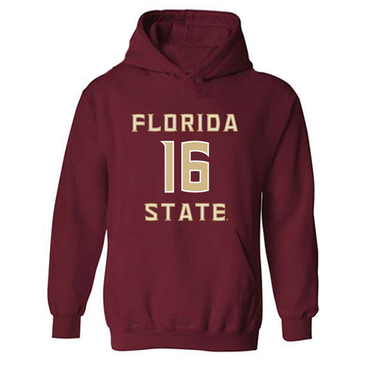 FSU - NCAA Women's Soccer : Sophia Nguyen - Replica Shersey Hooded Sweatshirt