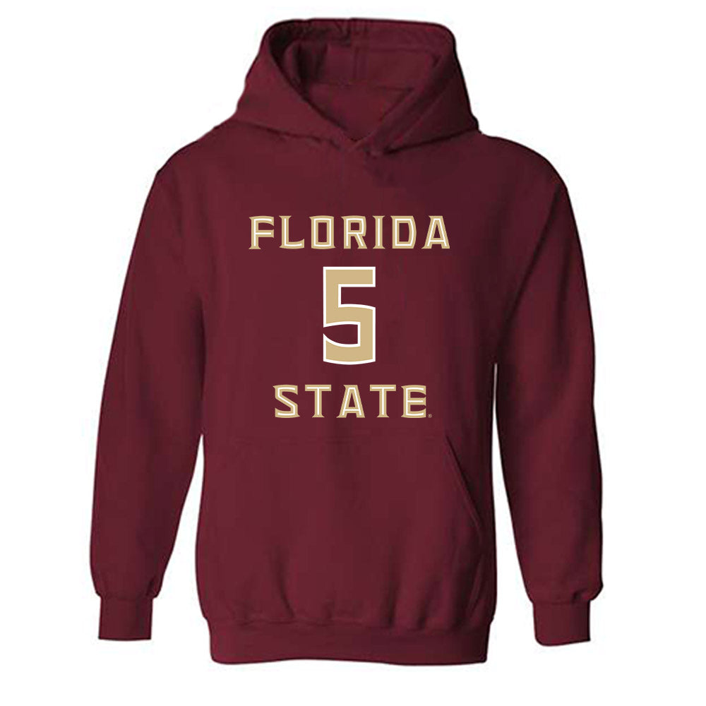 FSU - NCAA Football : Daniel Lyons - Replica Shersey Hooded Sweatshirt-0