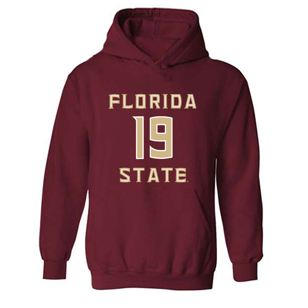 FSU - NCAA Men's Basketball : AJ Swinton - Replica Shersey Hooded Sweatshirt-0