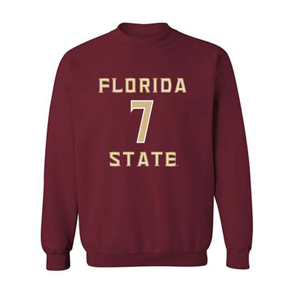 FSU - NCAA Men's Basketball : Chauncey Wiggins - Replica Shersey Crewneck Sweatshirt-0