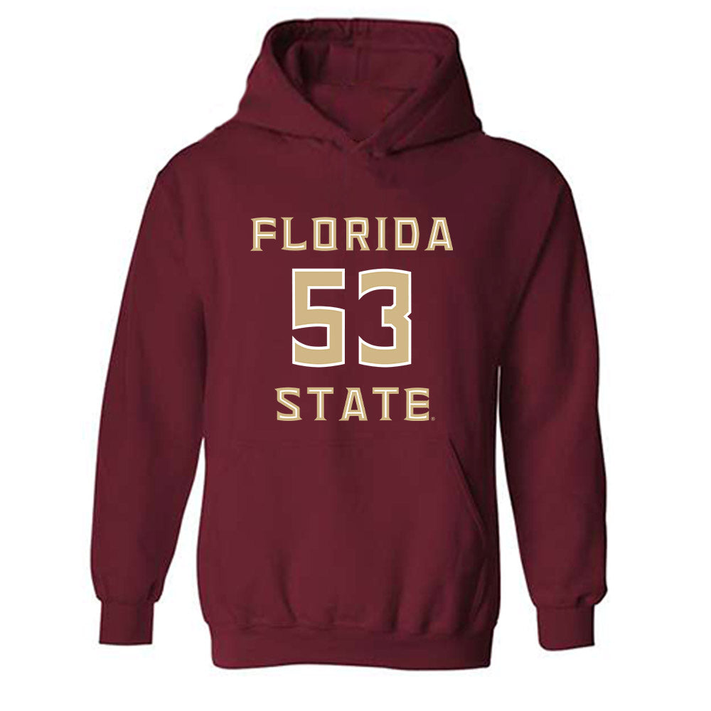 FSU - NCAA Football : Alexander Nocco - Replica Shersey Hooded Sweatshirt-0
