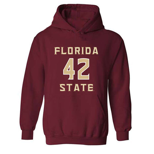 FSU - NCAA Baseball : Jacob Echols - Replica Shersey Hooded Sweatshirt-0