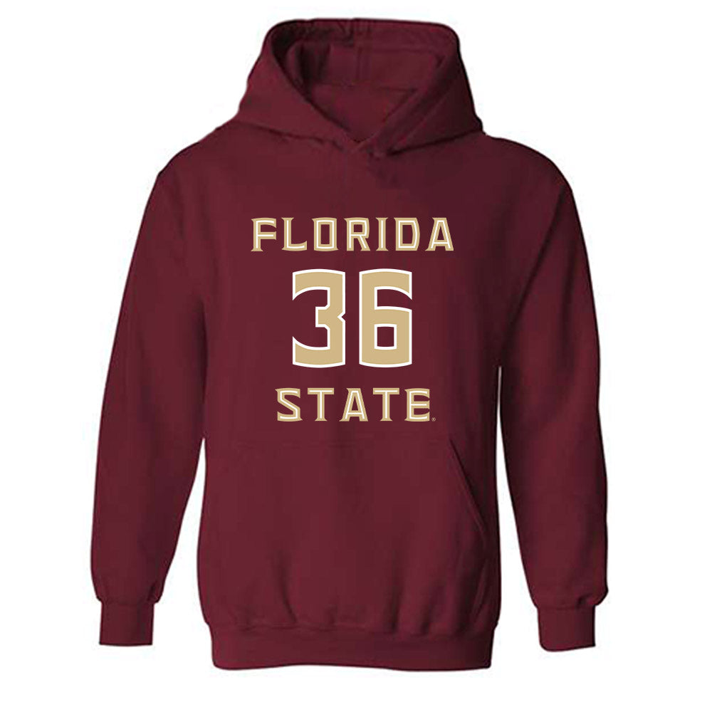 FSU - NCAA Baseball : Mookie Rodriguez - Replica Shersey Hooded Sweatshirt-0